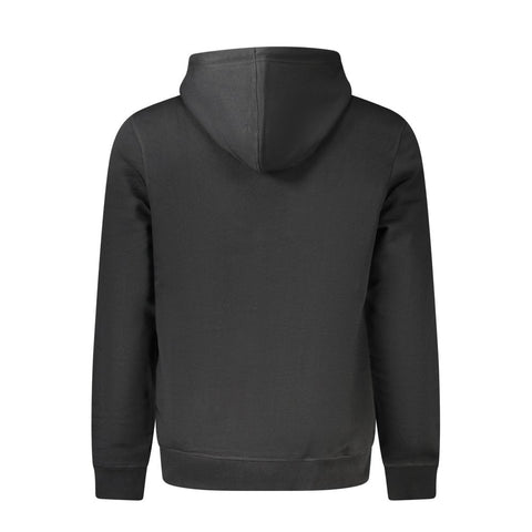 Black Cotton Men Sweater