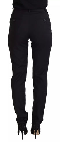 Black High Waist Skinny Trouser STAFF Pants