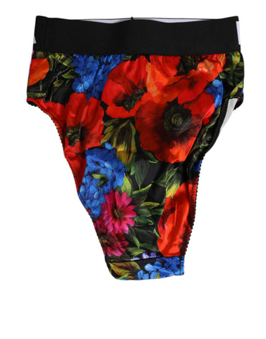 Multicolor Floral Print High Waist Panty Underwear