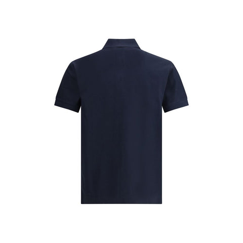 Blue Cotton Polo Shirt