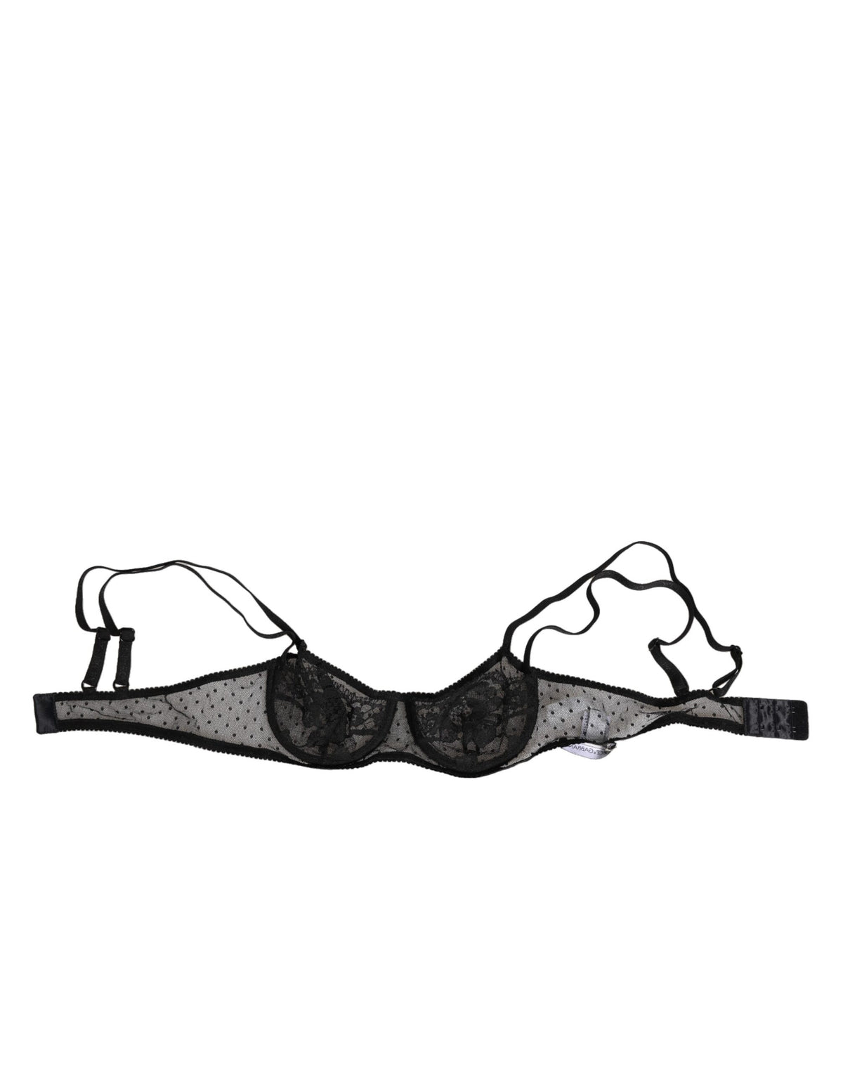 Black Floral Underwired Balconette Bra Underwear