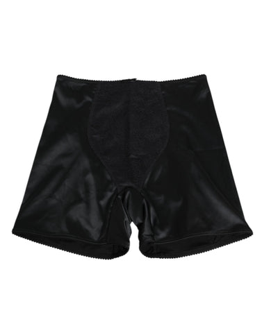 Black Silk Stretch Slip Cycling Women Underwear