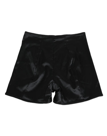 Black Silk Stretch Slip Cycling Women Underwear