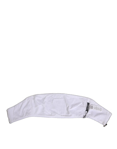 White Nylon Strapless Corset Top Underwear