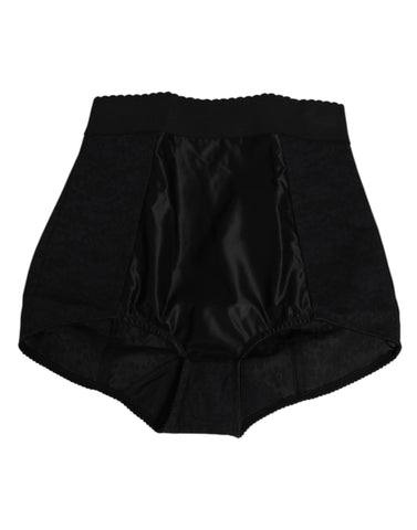Black Nylon High Waist Short Panty Underwear