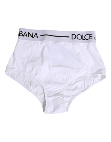 White Nylon Logo Waistband Panty Underwear