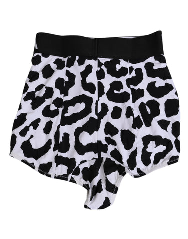 White Leopard Nylon High Waist Girdle Underwear