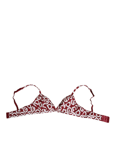 Red White Logo Mania Soft Cup Bra Underwear