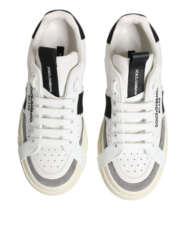 White Leather Custom 2.Zero Sneakers Shoes