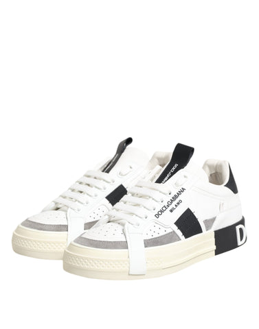 White Leather Custom 2.Zero Sneakers Shoes