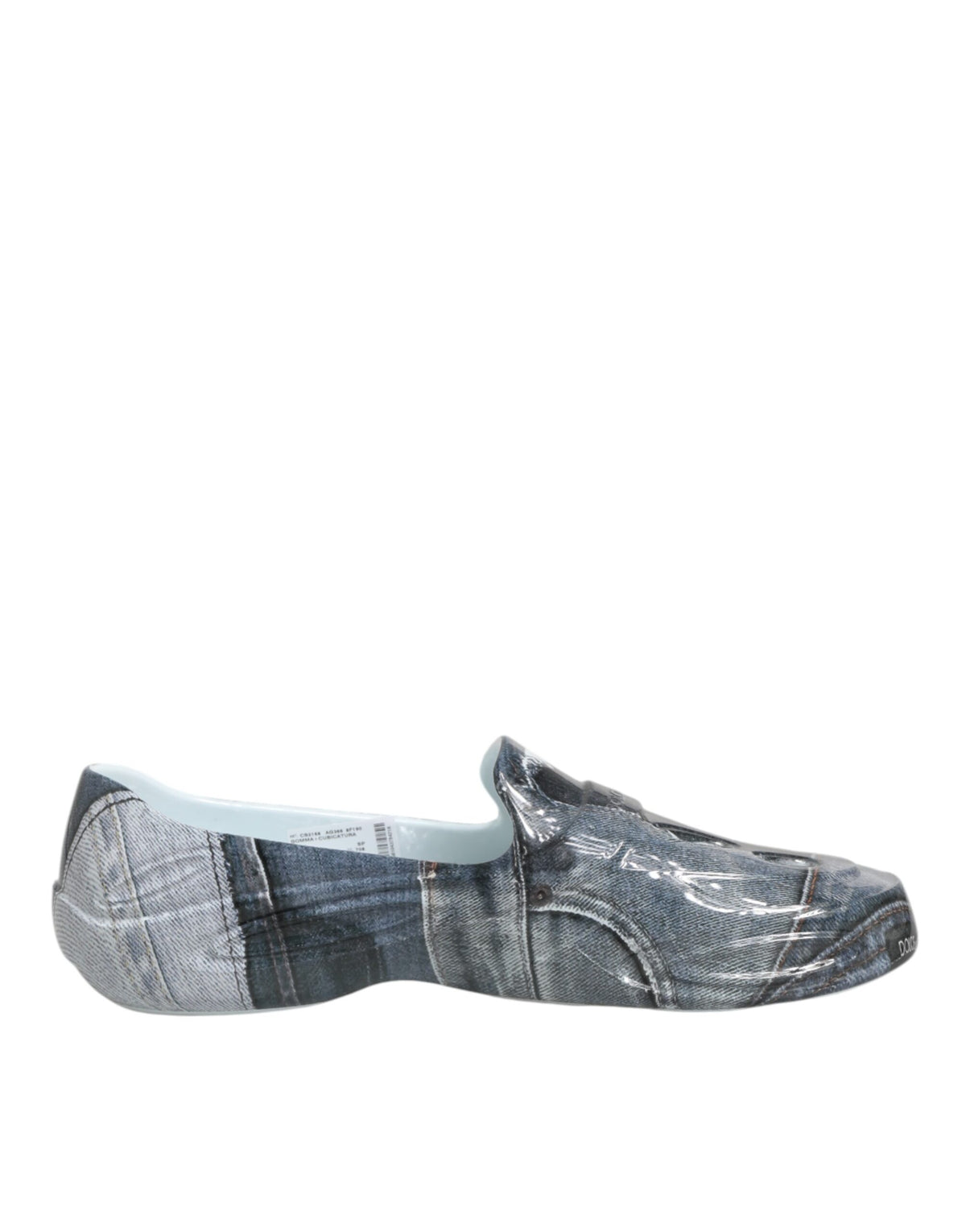 Wielokolorowe gumowe męskie trampki niskie