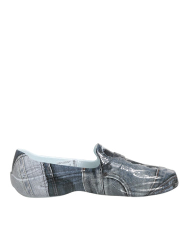 Wielokolorowe gumowe męskie trampki niskie