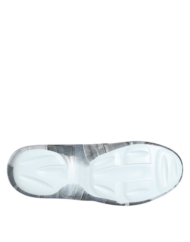 Wielokolorowe gumowe męskie trampki niskie