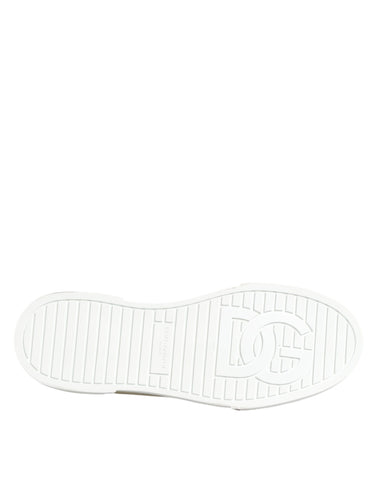 Wielokolorowe bawełniane niskie trampki z logo