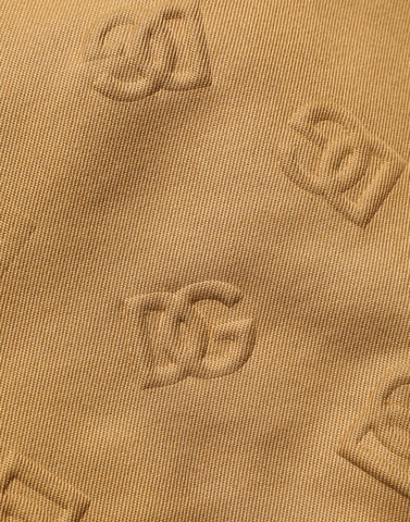 Brown Cotton Stretch Logo CargoBermuda Shorts