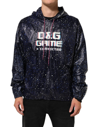 Blue D&G Game Hooded Men Sweatshirt Sweater