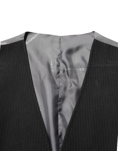 Black Cotton Waistcoat Dress Men Formal Vest
