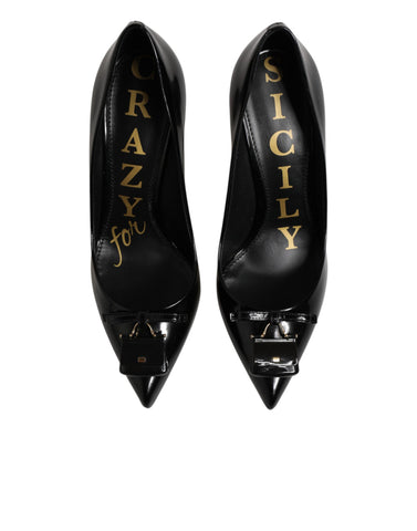 Black Bag Embellished Heels Pumps Shoes