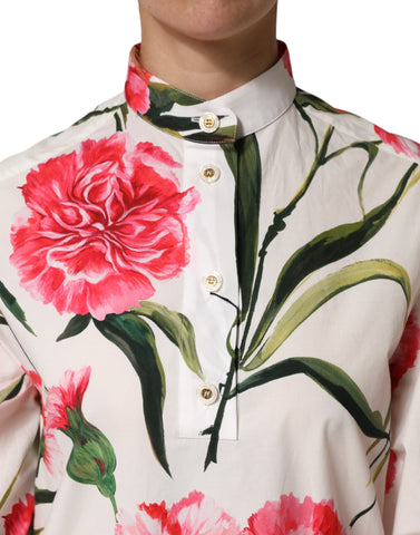 Multicolor Floral Long Sleeves Blouse Top