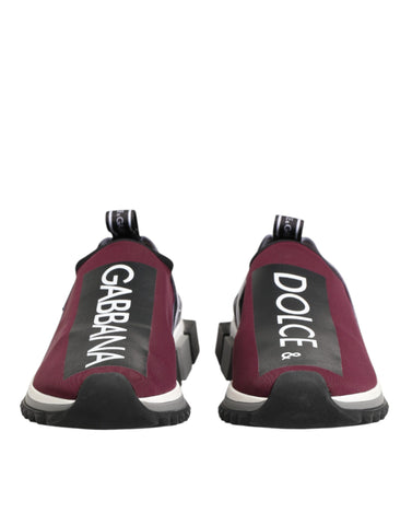 Maroon Slip On Sorrento Męskie Trampki
