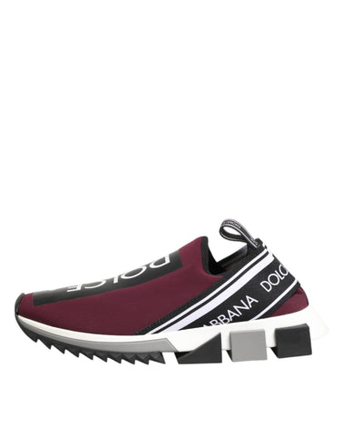 Maroon Slip On Sorrento Męskie Trampki