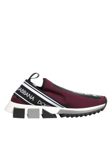 Maroon Slip On Sorrento Męskie Trampki