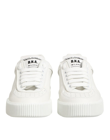 White Leather MIAMI Low Top Sneakers Shoes