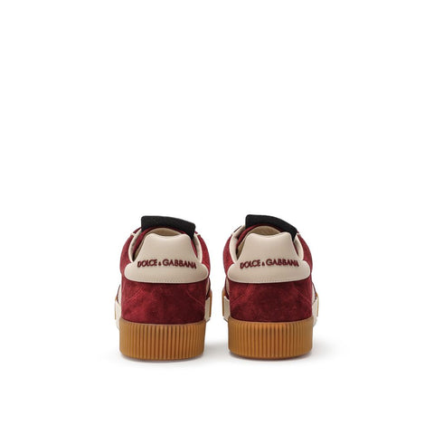 Białe skórzane trampki za kostkę