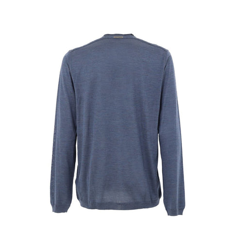 Blue Silk Sweatshirt