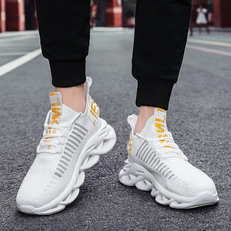 Unisex oddychające sneakersy do biegania – lekkie casualowe buty sportowe