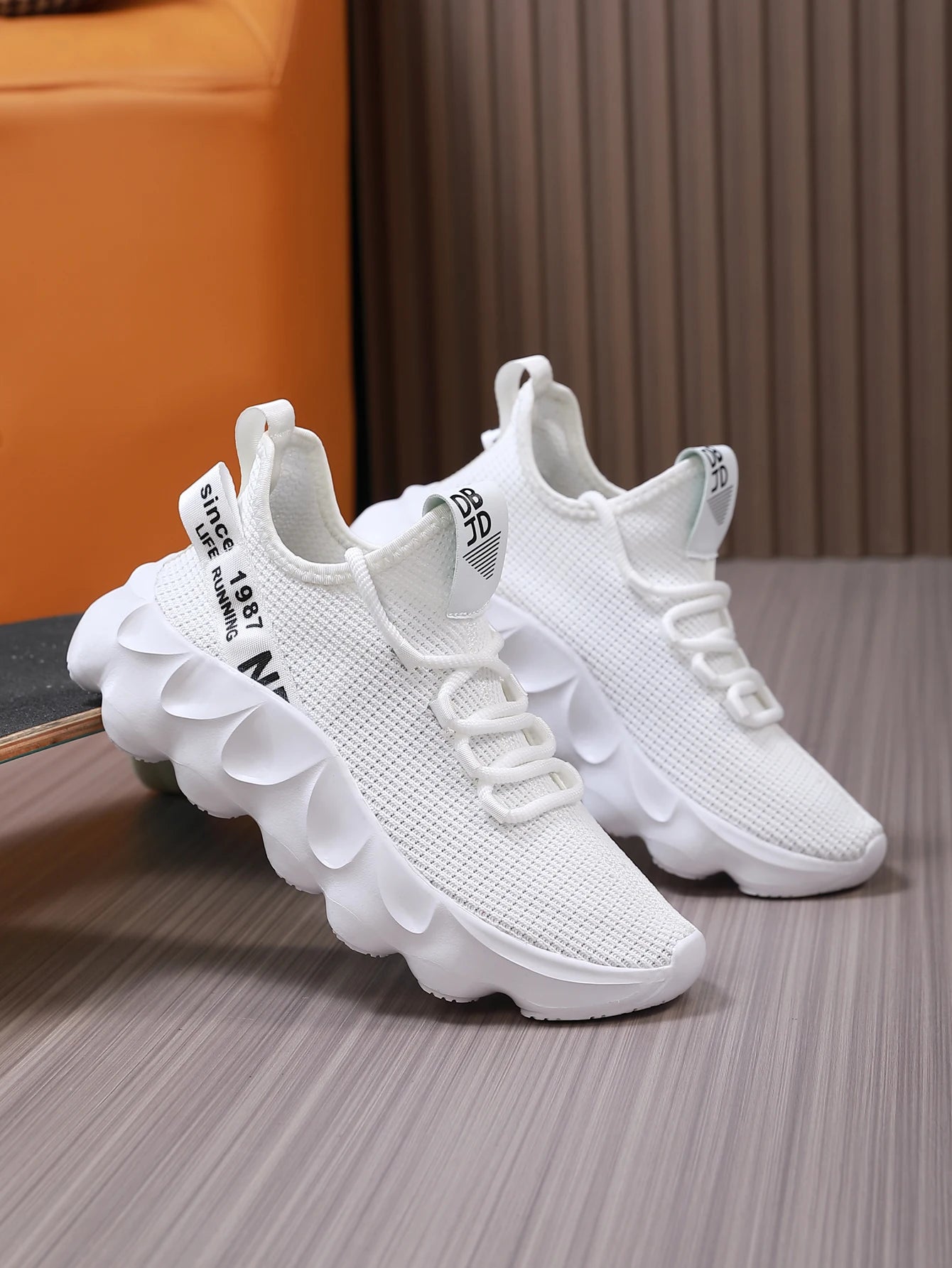 Męskie outdoorowe buty do wędrówek i biegania – lekkie casualowe sneakersy sportowe