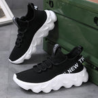 Męskie outdoorowe buty do wędrówek i biegania – lekkie casualowe sneakersy sportowe