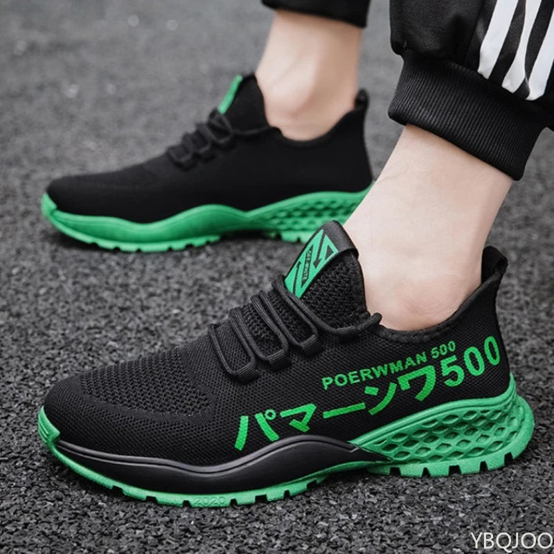 Męskie sneakersy z grubą podeszwą zwiększające wzrost – casualowe buty sportowe na sznurowadła
