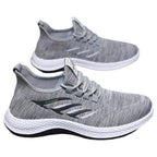 Męskie oddychające siateczkowe buty sportowe – lekkie casualowe sneakersy do biegania