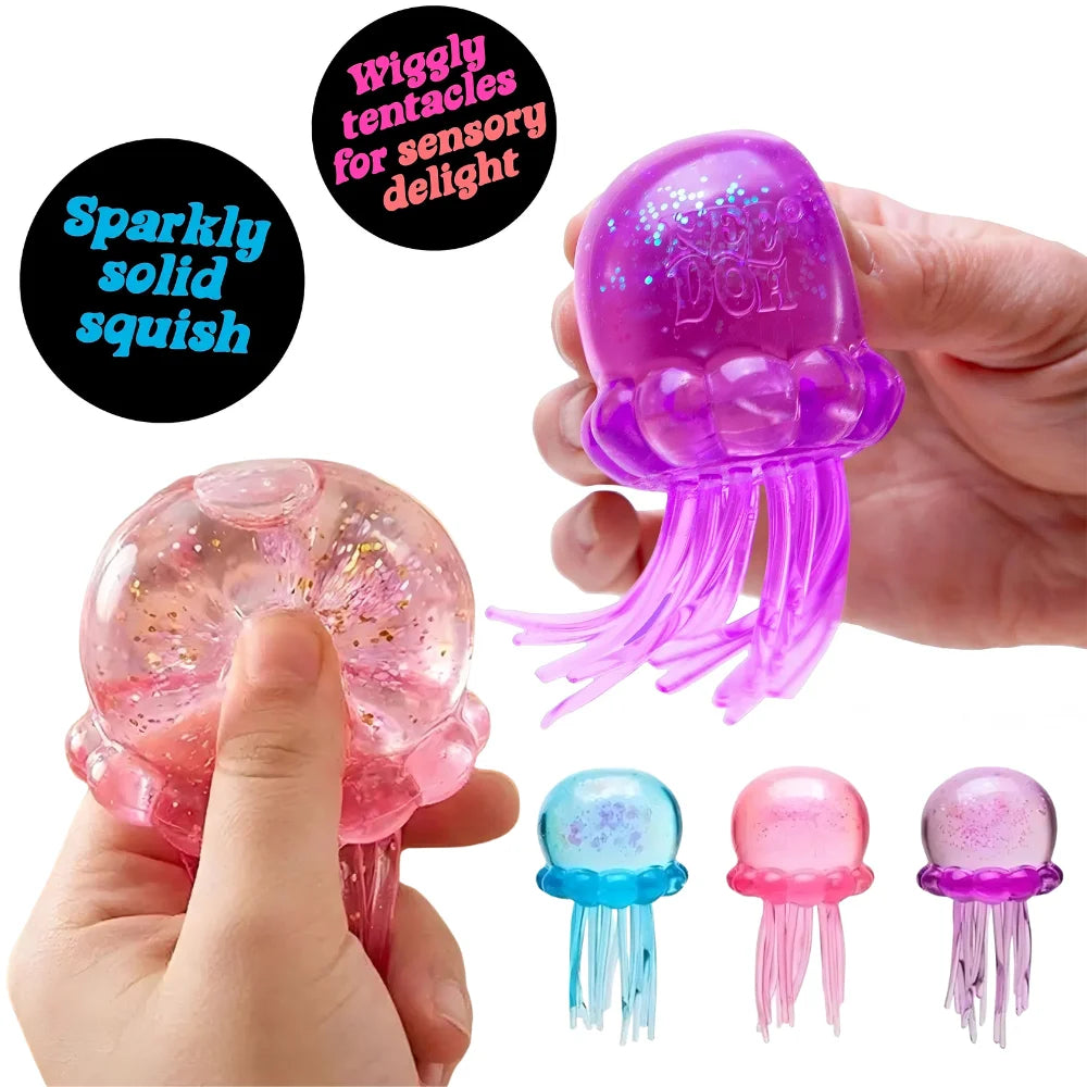 Zabawka antystresowa NeeDoh Jellyfish & Cube Squishy