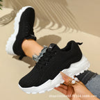 Damskie lekkie buty do biegania – oddychające siateczkowe sneakersy sportowe