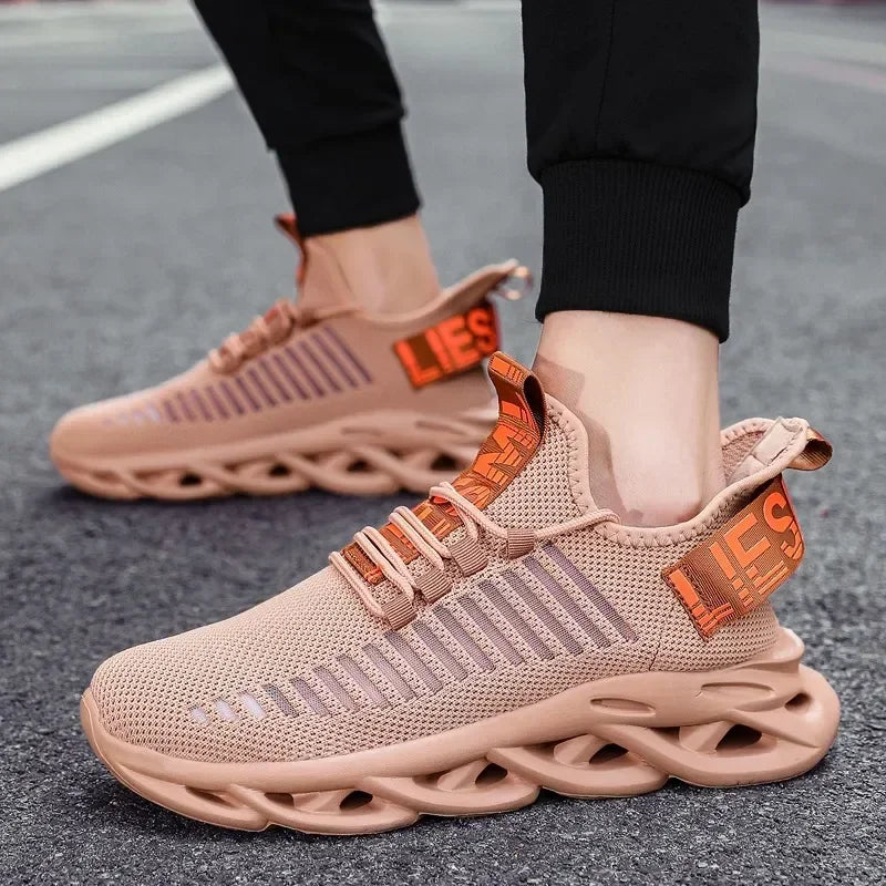 Unisex oddychające sneakersy do biegania – lekkie casualowe buty sportowe