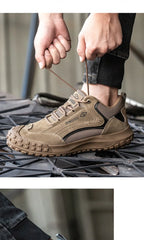 Męskie niezniszczalne bezpieczne buty robocze – ochronne sneakersy z stalowym noskiem, antypoślizgowe