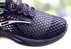 Męskie sneakersy do biegania z lodowym jedwabiem i siateczką – lekkie, oddychające buty sportowe