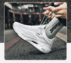 Męskie buty do biegania z karbonową płytką – lekkie sneakersy sportowe z poduszką powietrzną