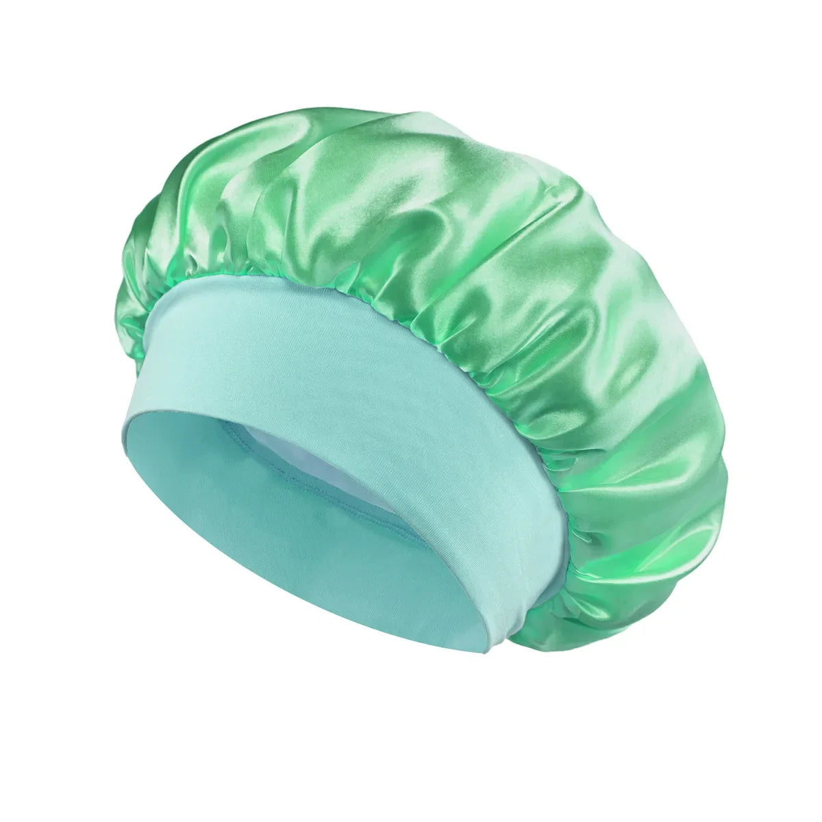 Dames satijnen haar bonnet – zijden slaapmuts met elastische band