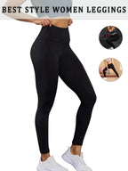 Damskie legginsy sportowe z wysokim stanem – spodnie do jogi i na siłownię z kontrolą brzucha