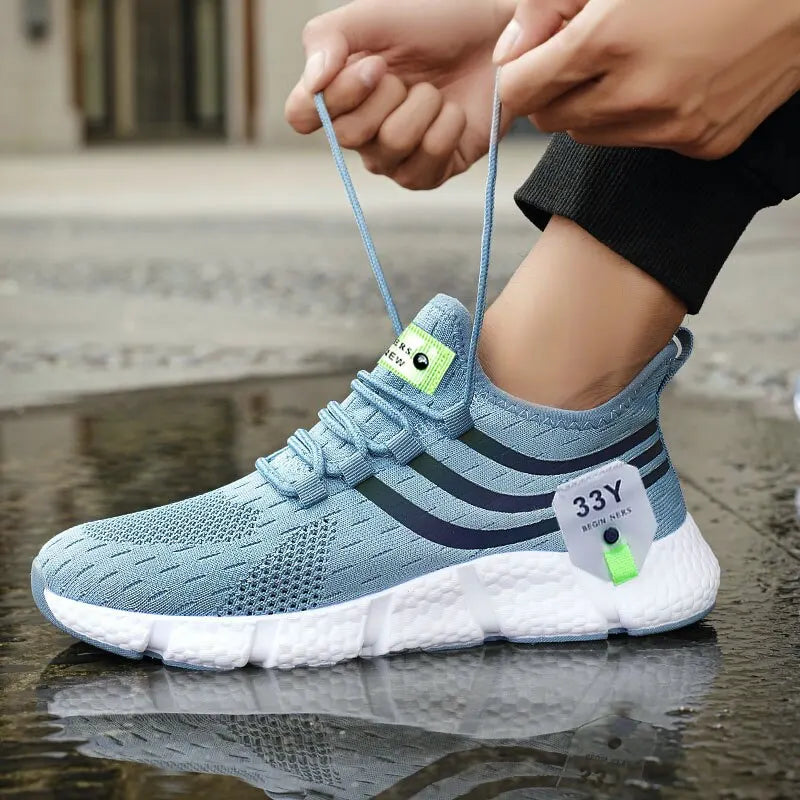 Męskie oddychające siateczkowe buty do biegania