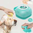 Soft Silicone Pet Bath & Massage Brush for Dogs & Cats