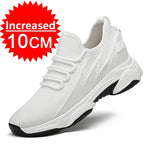 Men’s Height Increasing Sneakers – 10cm 8cm 6cm Elevator Casual Shoes