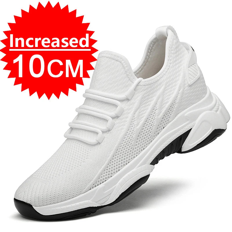 Men’s Height Increasing Sneakers – 10cm 8cm 6cm Elevator Casual Shoes