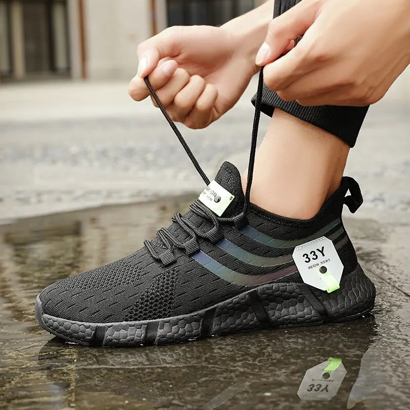 Męskie oddychające siateczkowe buty do biegania