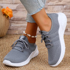 Sneakers da donna per camminata all'aperto – traspiranti in maglia, leggere e antiscivolo, scarpe comode