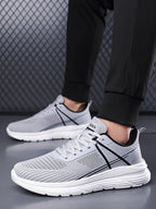 Męskie oddychające siateczkowe buty do biegania – lekkie, antypoślizgowe sneakersy sportowe