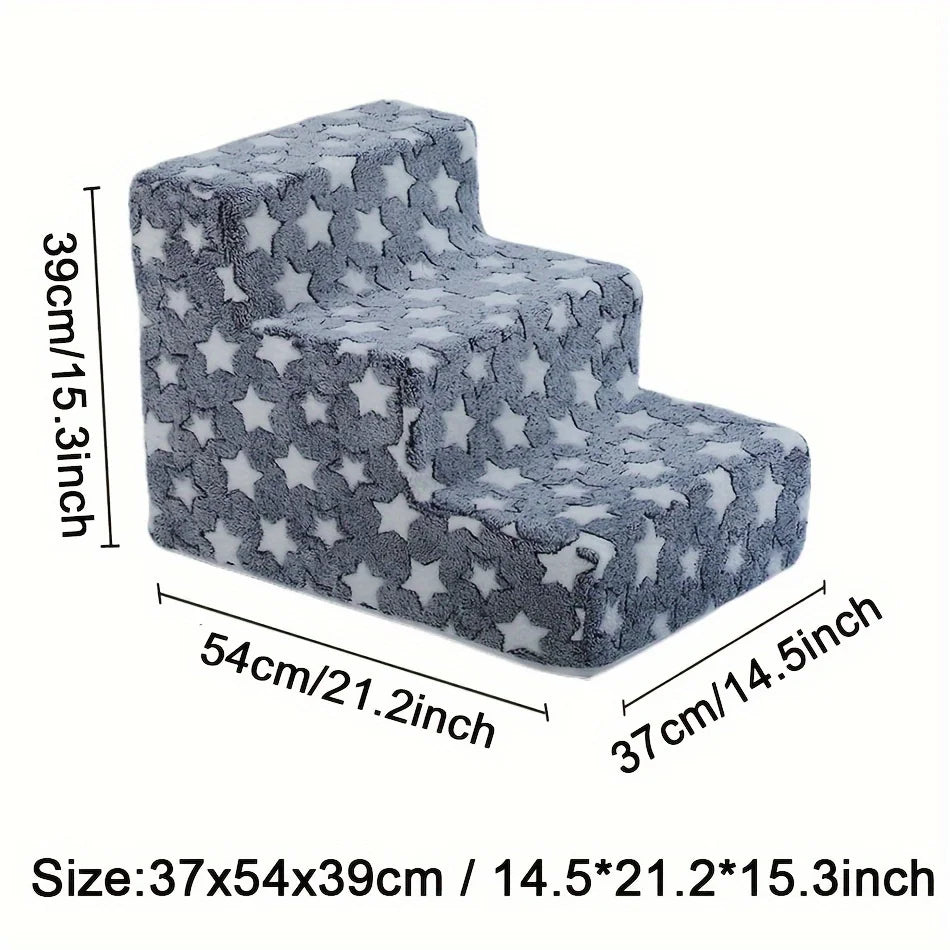 Rampa de Escada de Espuma Antiderrapante para Cachorros e Gatos